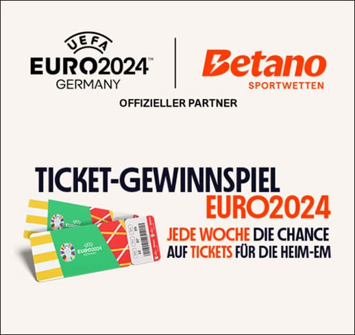 Betano: Gewinnspiel EM Tickets 2024